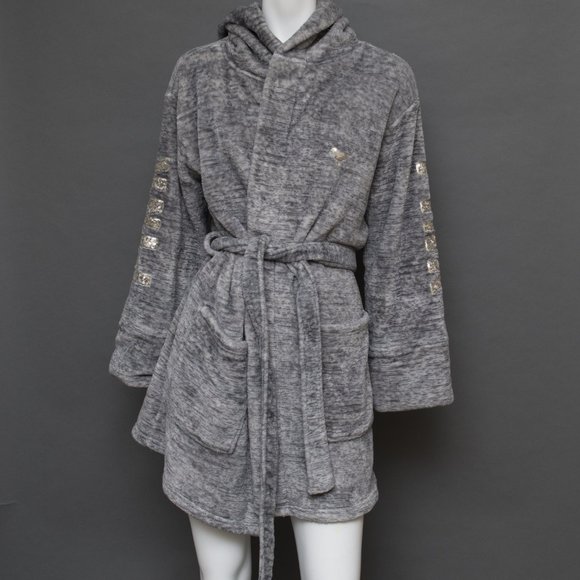 Victoria's Secret Gray Size XS Belted Short Robe - Picture 9 of 9